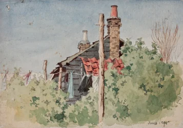 Linge sur une corde, 1895